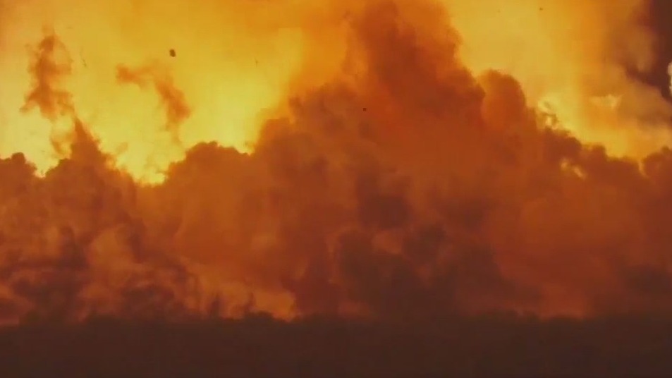 SpaceX rocket explodes during test