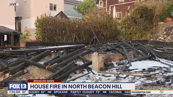 House fire in Seattle's North Beacon Hill neighborhood