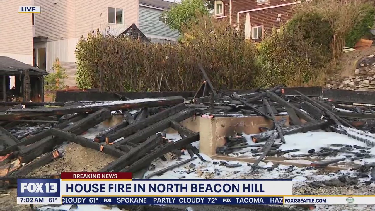 House fire in Seattle's North Beacon Hill neighborhood