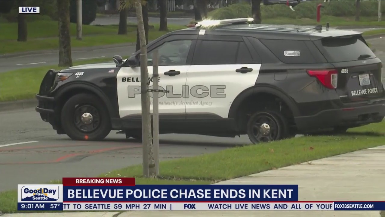 Bellevue Police chase ends in Kent | FOX 13 Seattle