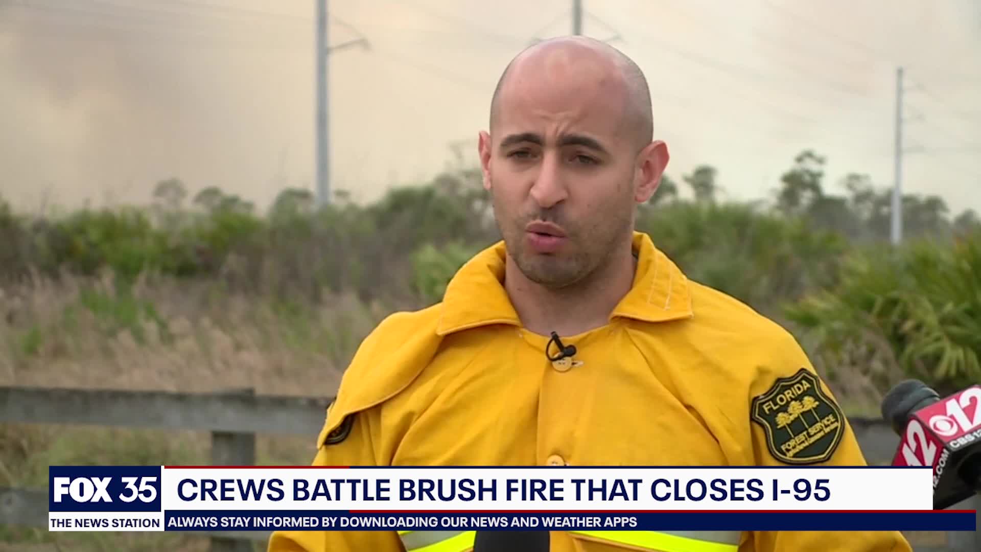 Brush fire closes I-95 in both directions in Brevard County | FOX 35 ...