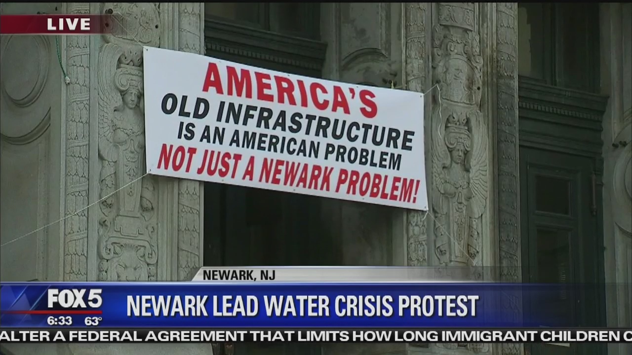 Lead protesters descend on Newark