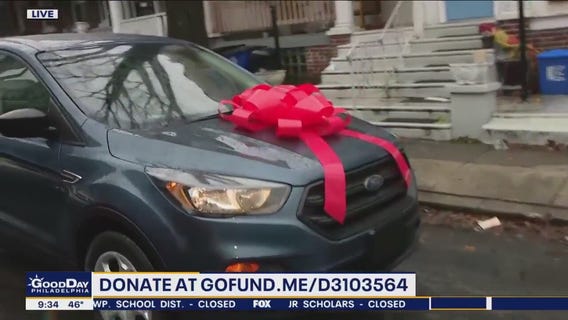 Philadelphia teacher's aide surprised with new car for Christmas
