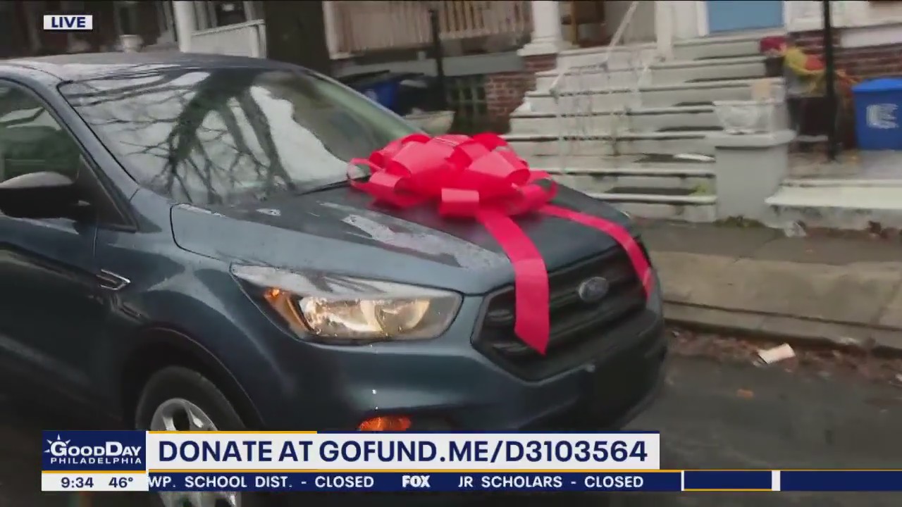 Philadelphia teacher's aide surprised with new car for Christmas