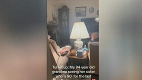 Viral Video: Two elderly sisters visit eachother for the last time