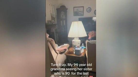Viral Video: Two elderly sisters visit eachother for the last time