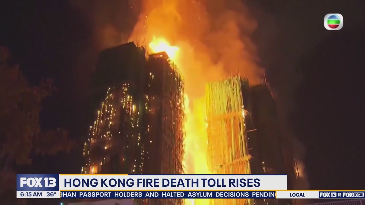 Hong Kong fire death toll rises