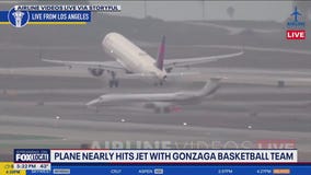 Plane nearly hits Gonzaga basketball team plane at LAX