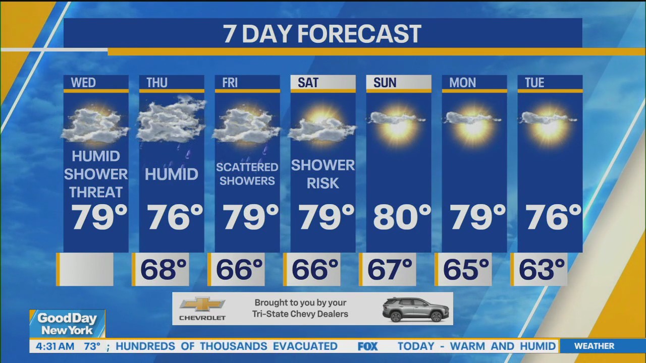 NYC weather forecast