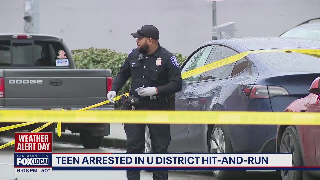 Teen arrested in University District hit-and-run | FOX 13 Seattle
