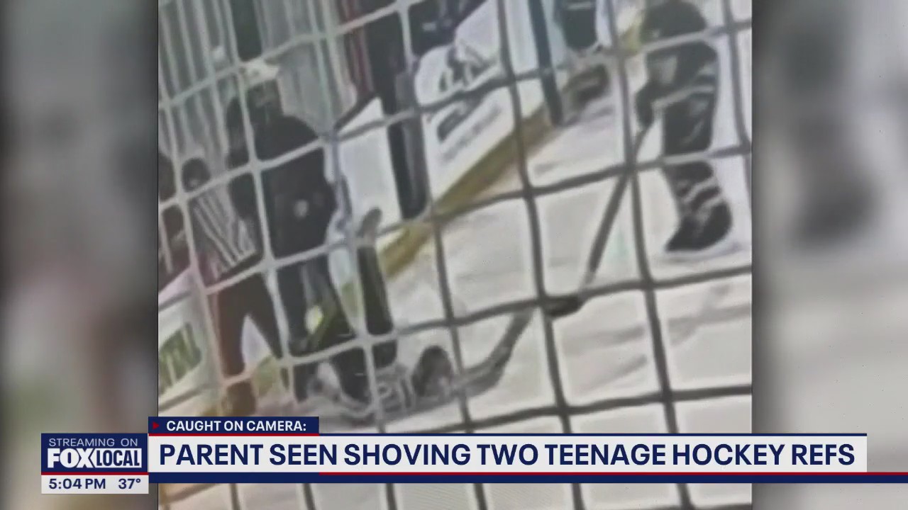 Parent shoves two teen hockey refs in WA