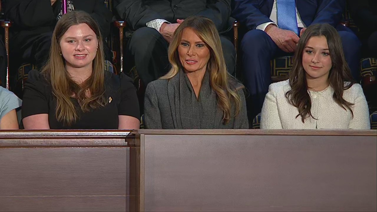 Aledo teen Elliston Berry sits with Melania Trump