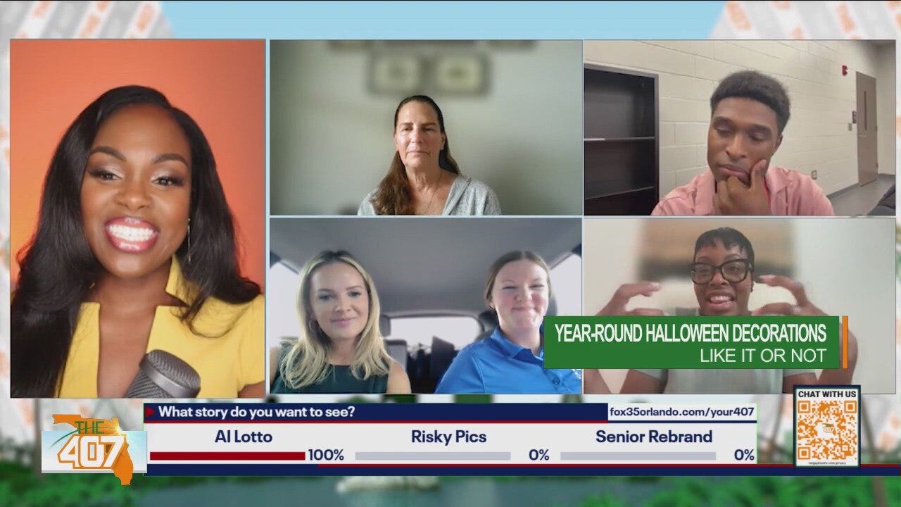 Why are Halloween decorations left over year-round?