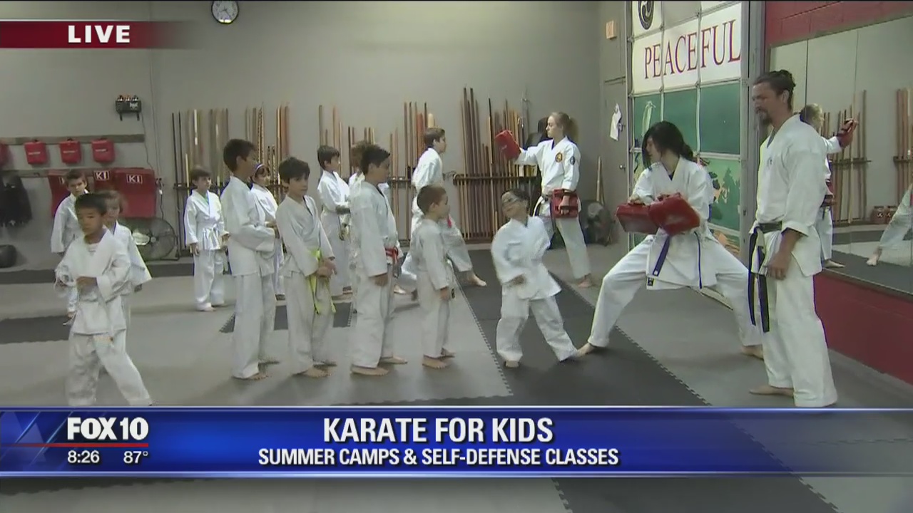 Summer karate classes at Peaceful Warrior Martial Arts