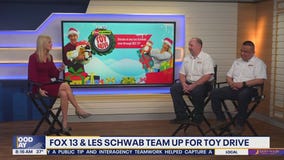 FOX 13 and Les Schwab team up for toy drive