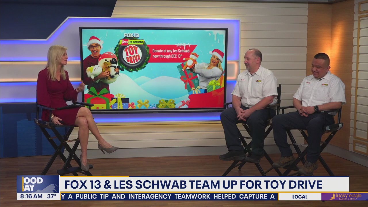 FOX 13 and Les Schwab team up for toy drive