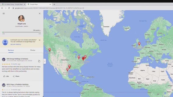 How to spot online posts spreading fake reviews for several businesses