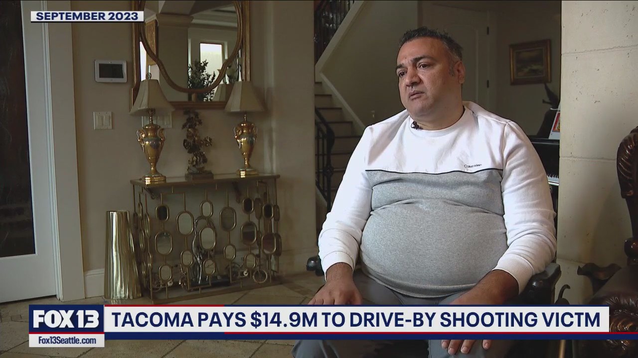 Tacoma pays $14.9 million to drive-by shooting victim
