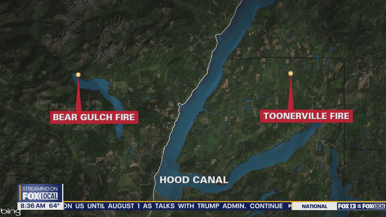 WA wildfire updates: Toonerville, Bear Gulch, Western Pines and more