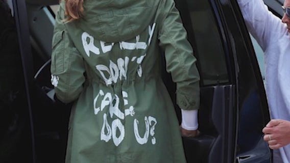 Social media explodes with comments about Melanis Trump's jacket