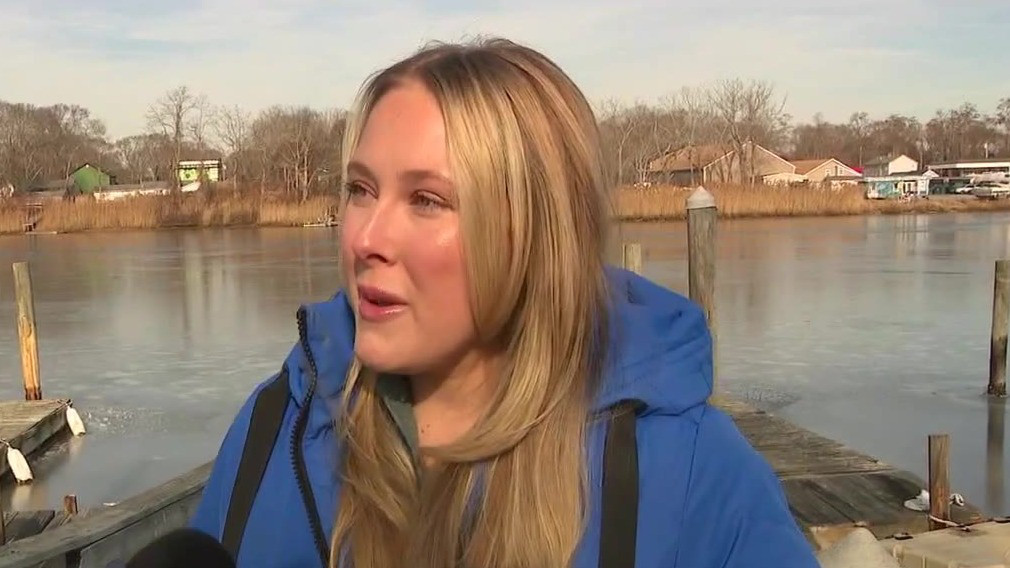 Long Island woman rescues man from icy creek