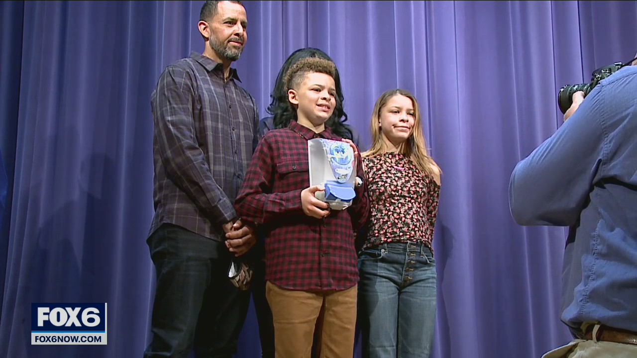 Racine student wins award for sanitizer dispenser design