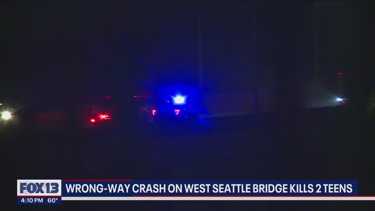 Wrong-way crash on West Seattle Bridge kills 2 teenagers | FOX 13 Seattle