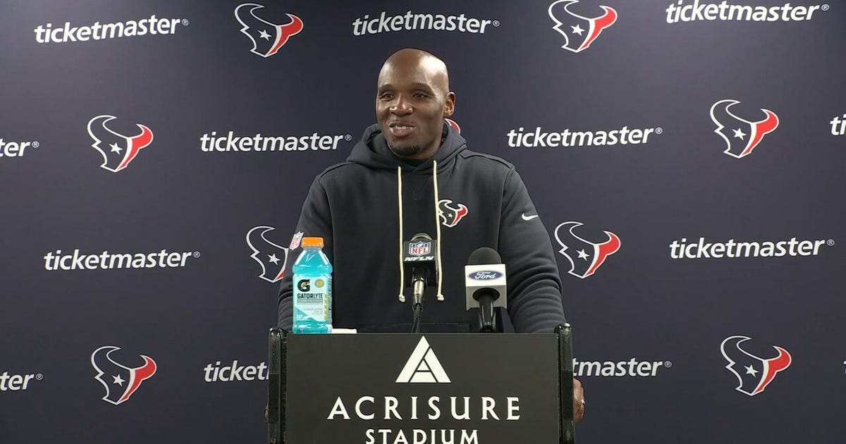 Houston Texans Head Coach Demeco Ryans talks following Wild Card playoff win