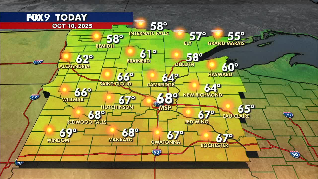 MN weather: Sunny Friday ahead of mild weekend | FOX 9 Minneapolis-St. Paul