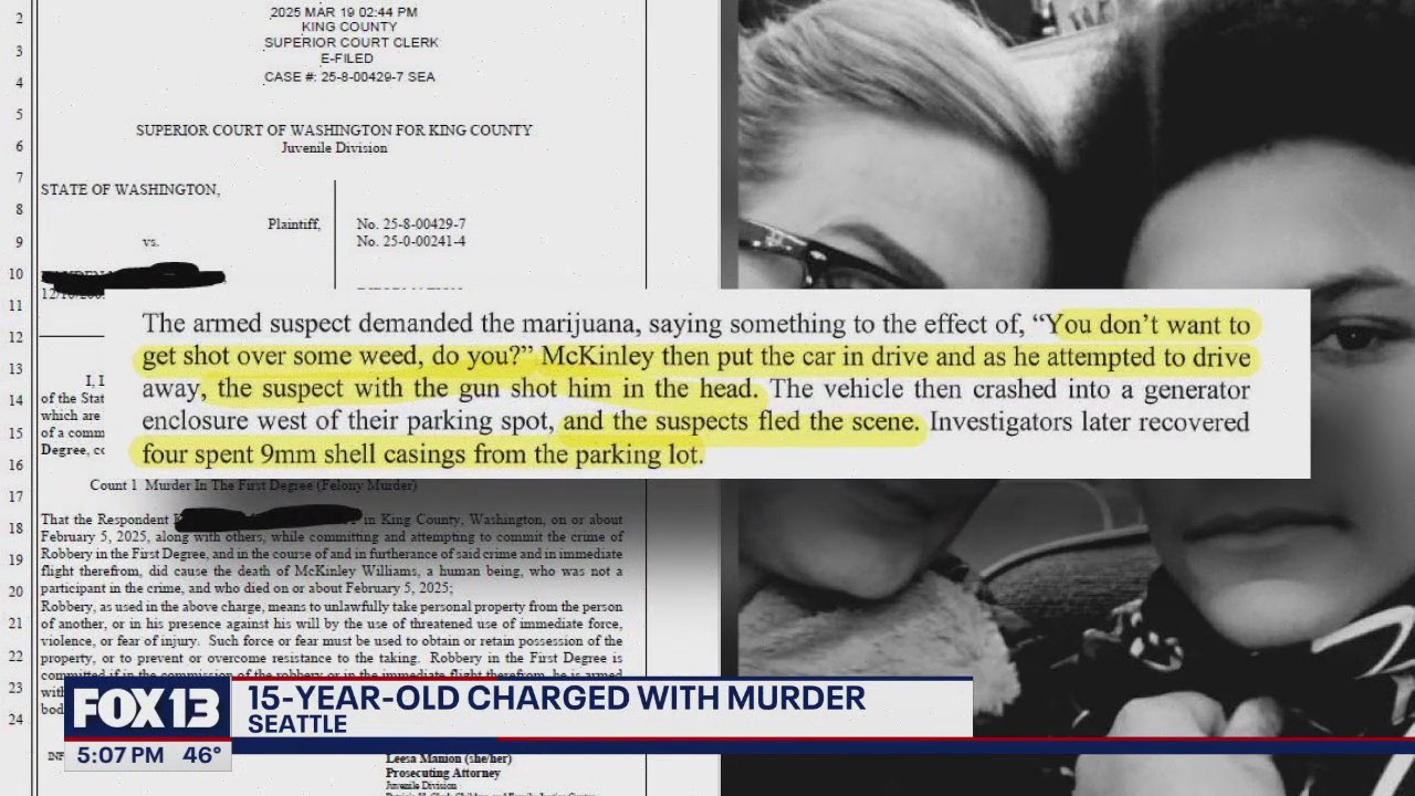 15-year-old charged with murder in Auburn, WA shooting | FOX 13 Seattle