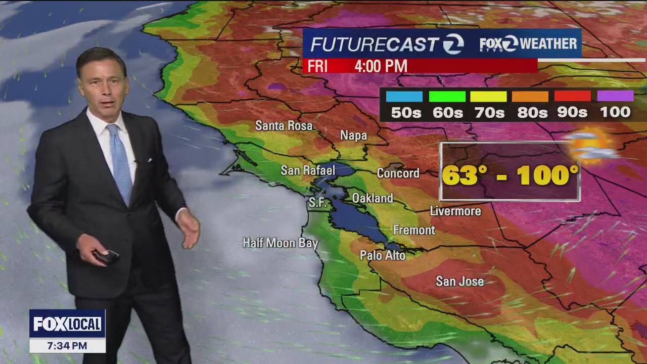 Warm to hot forecast