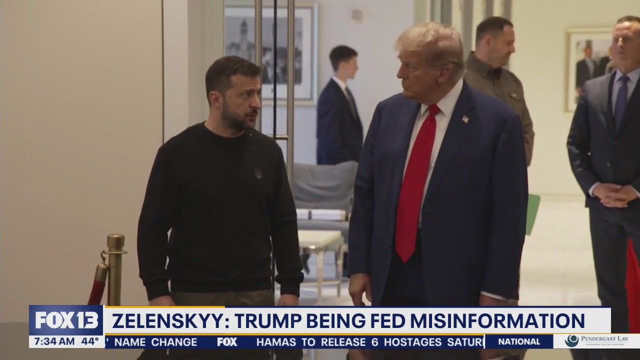 Ukrainian president wants Trump's team to be more truthful