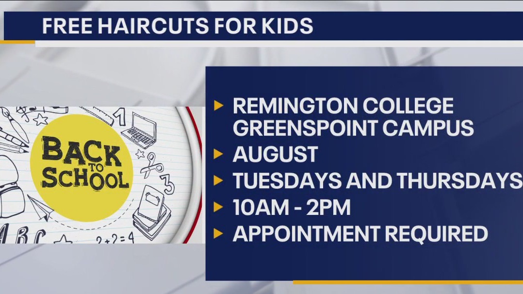 Free back to school haircut in Houston