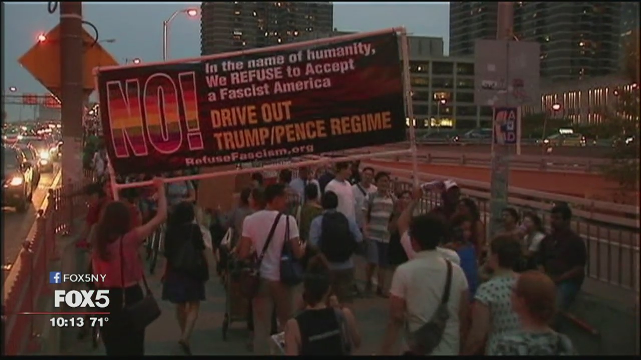 Immigration protests in NYC