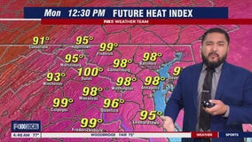 Hot, humid conditions across DC region Monday