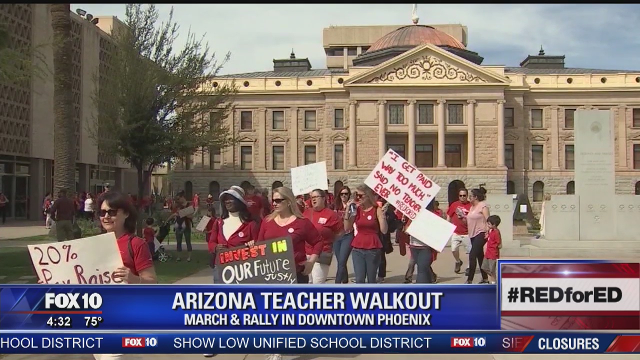 Thousands of teachers in Arizona, Colorado to protest