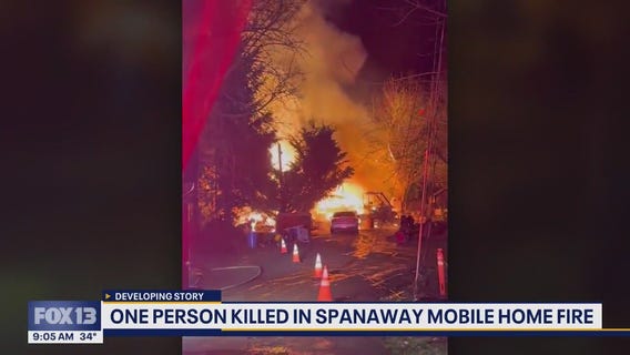 One person killed in Spanaway, WA mobile home fire