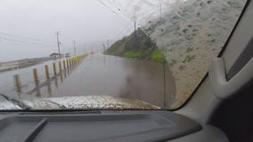 Rain triggers slides in Woolsey Fire burn area