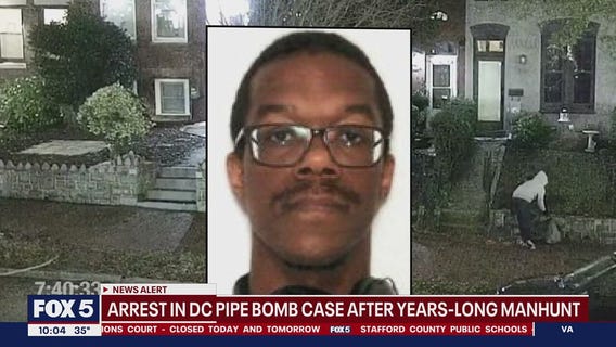 DOJ releases photo of alleged DC pipe bomb suspect