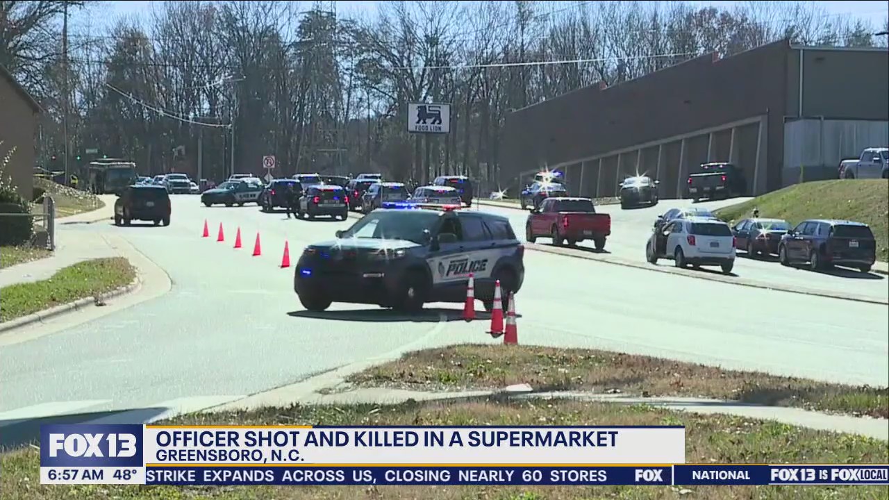 Officer shot and killed in a NC supermarket