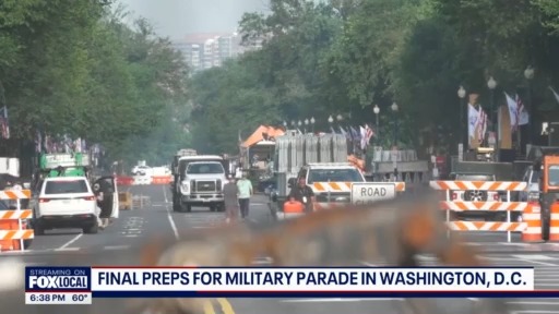 Final preps for military parade in Washington, D.C.