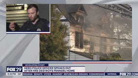 Bucks family saved from fire by hero cop