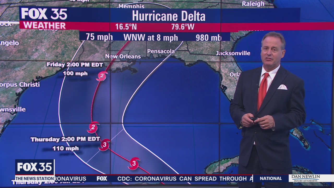 Tropical Storm Gamma moves away; Hurricane Delta tracks toward Louisiana