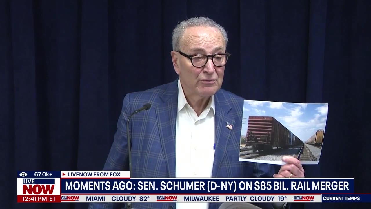 Schumer slams proposed mega rail merger