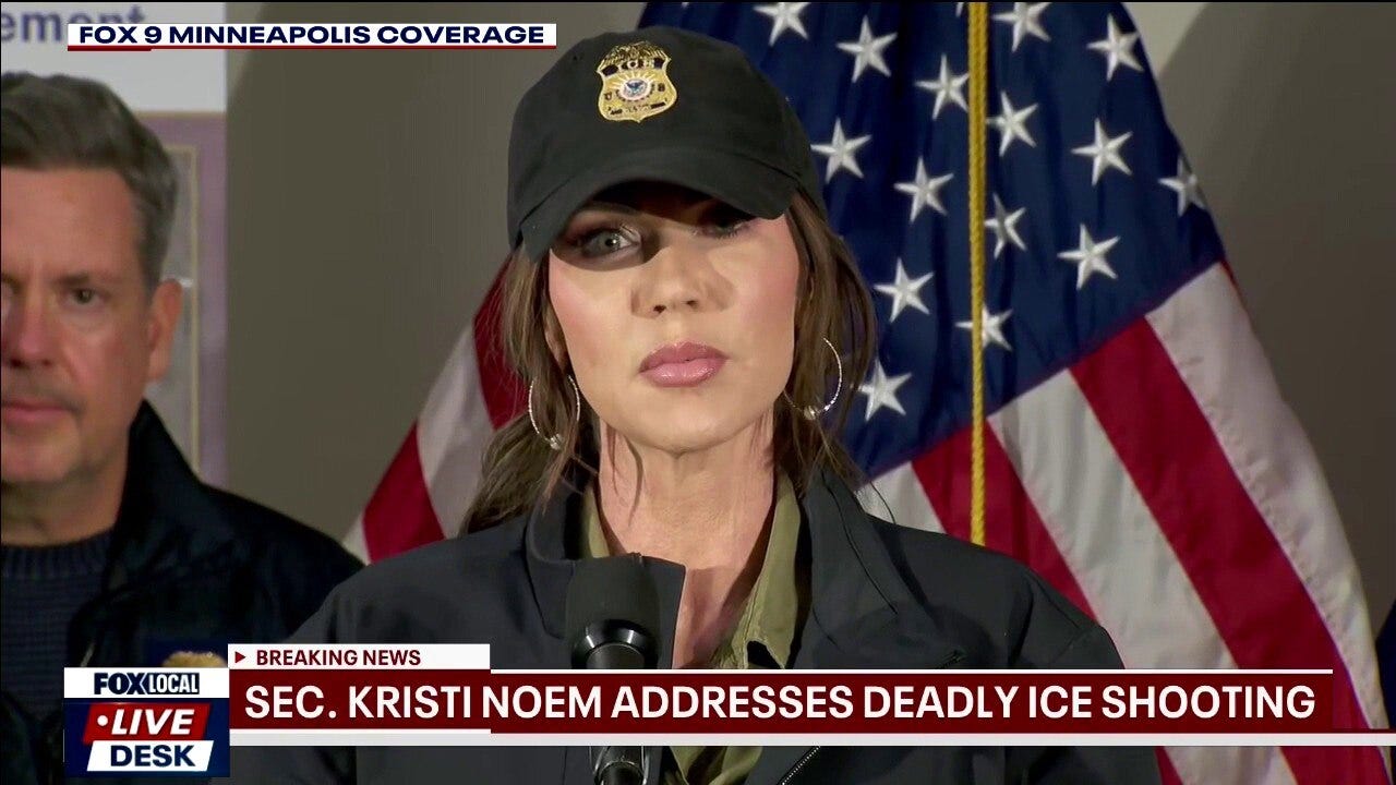 Sec. Kristi Noem addresses deadly ICE shooting in Minneapolis
