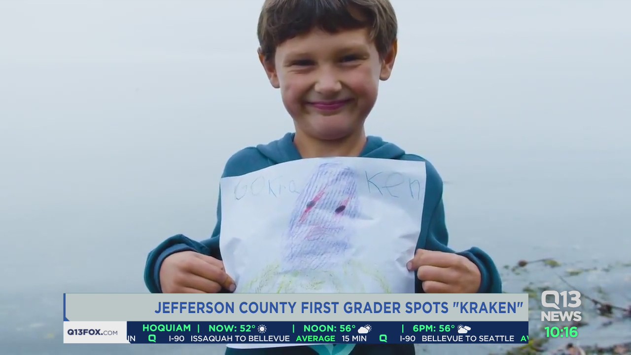 Jefferson County first grader wins contest after spotting Kraken