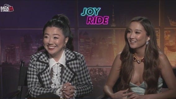 Backstage with stars of new movie 'Joy Ride'