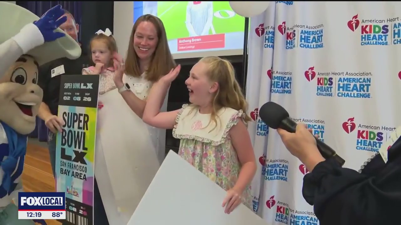 Rockwall girl surprised with Super Bowl tickets