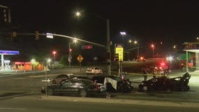 Woman, child among those killed in fiery 8-car crash in Rialto