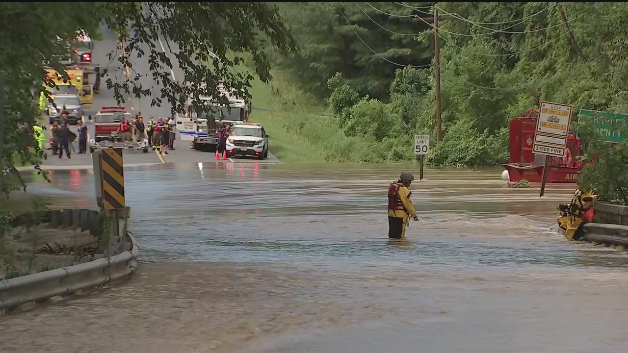 Hughesville high water rescue